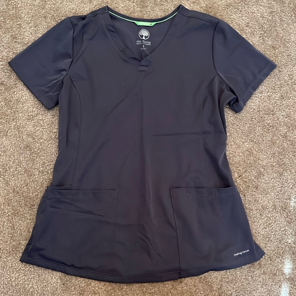 HH Works by Healing Hands Scrub Shirt - Gray - Small